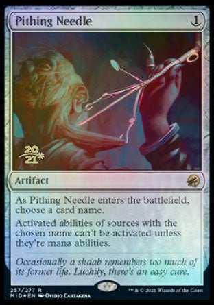 Pithing Needle [Innistrad: Midnight Hunt Prerelease Promos] | Webway Games