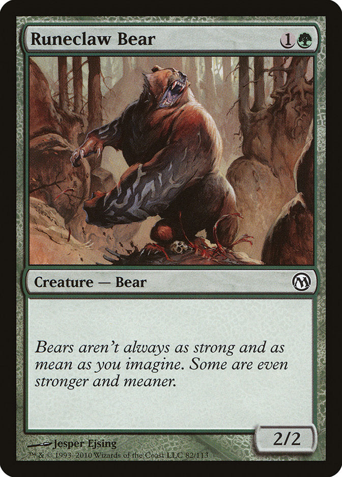 Runeclaw Bear [Duels of the Planeswalkers] | Webway Games