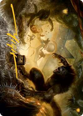 Storm the Festival Art Card (Gold-Stamped Signature) [Innistrad: Midnight Hunt Art Series] | Webway Games