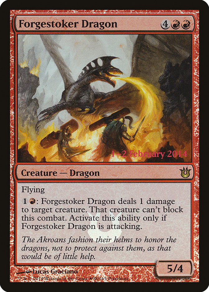 Forgestoker Dragon  (Prerelease) [Born of the Gods Prerelease Promos] | Webway Games