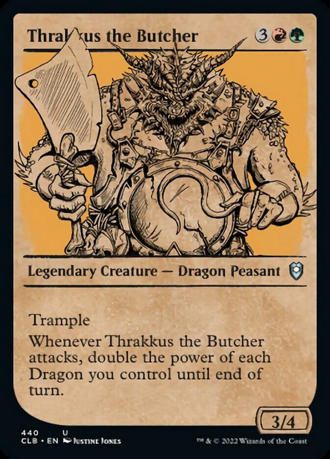 Thrakkus the Butcher (Showcase) [Commander Legends: Battle for Baldur's Gate] | Webway Games