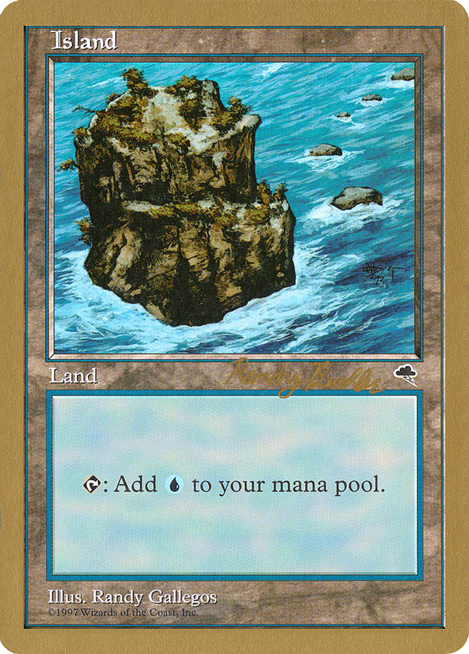 Island (rb335) (Randy Buehler) [World Championship Decks 1998] | Webway Games