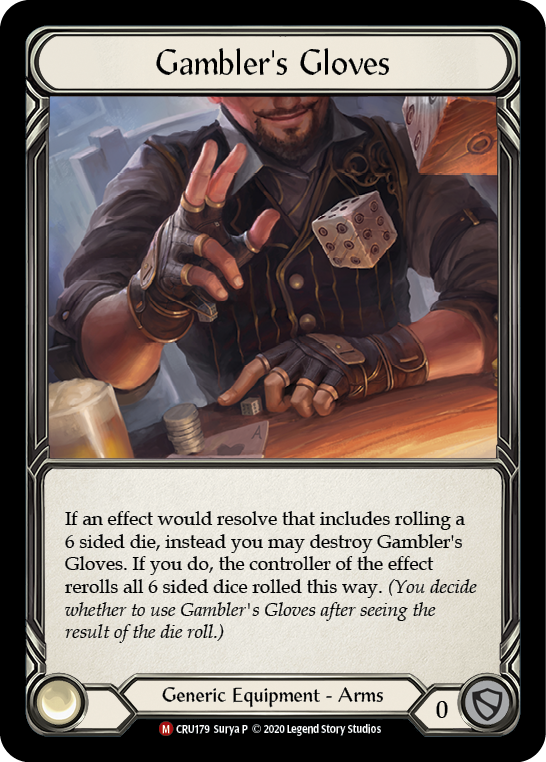 Gambler's Gloves [CRU179] (Crucible of War)  1st Edition Normal | Webway Games