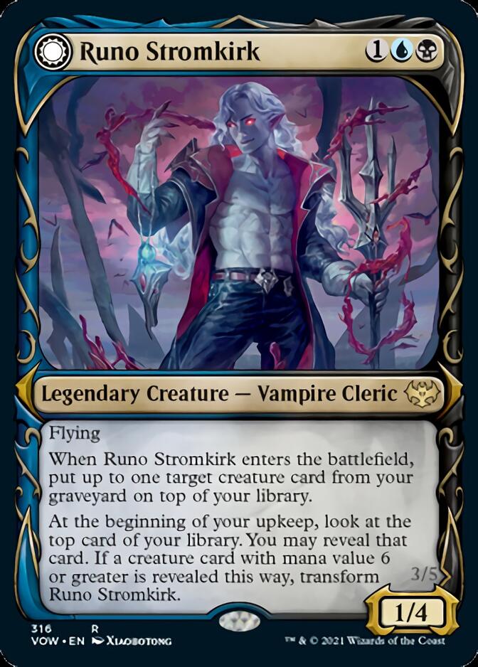 Runo Stromkirk // Krothuss, Lord of the Deep (Showcase Fang Frame) [Innistrad: Crimson Vow] | Webway Games