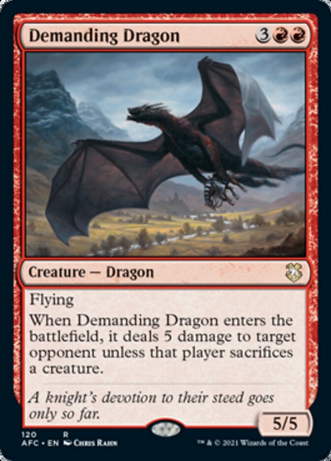 Demanding Dragon [Dungeons & Dragons: Adventures in the Forgotten Realms Commander] | Webway Games