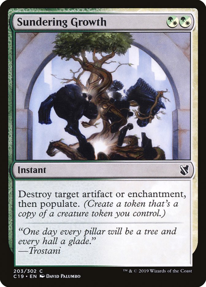 Sundering Growth [Commander 2019] | Webway Games