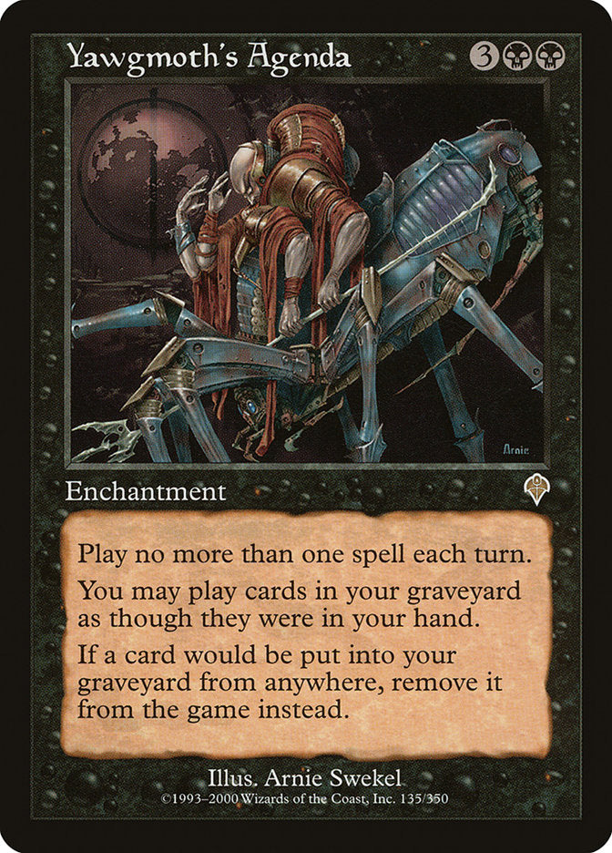 Yawgmoth's Agenda [Invasion] | Webway Games