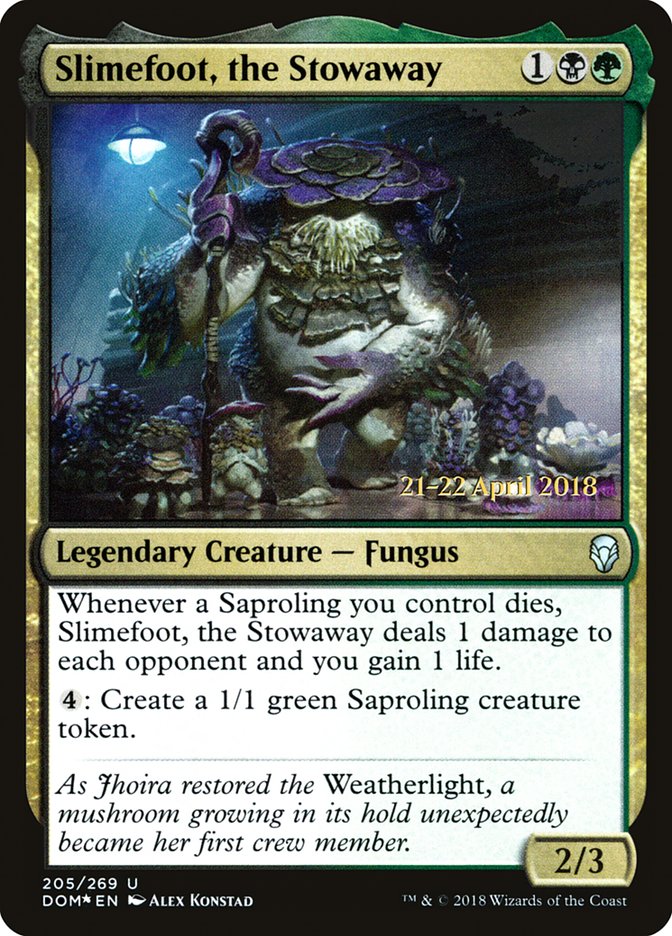 Slimefoot, the Stowaway  (Prerelease) [Dominaria Prerelease Promos] | Webway Games