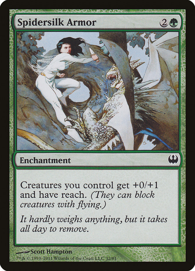 Spidersilk Armor [Duel Decks: Knights vs. Dragons] | Webway Games