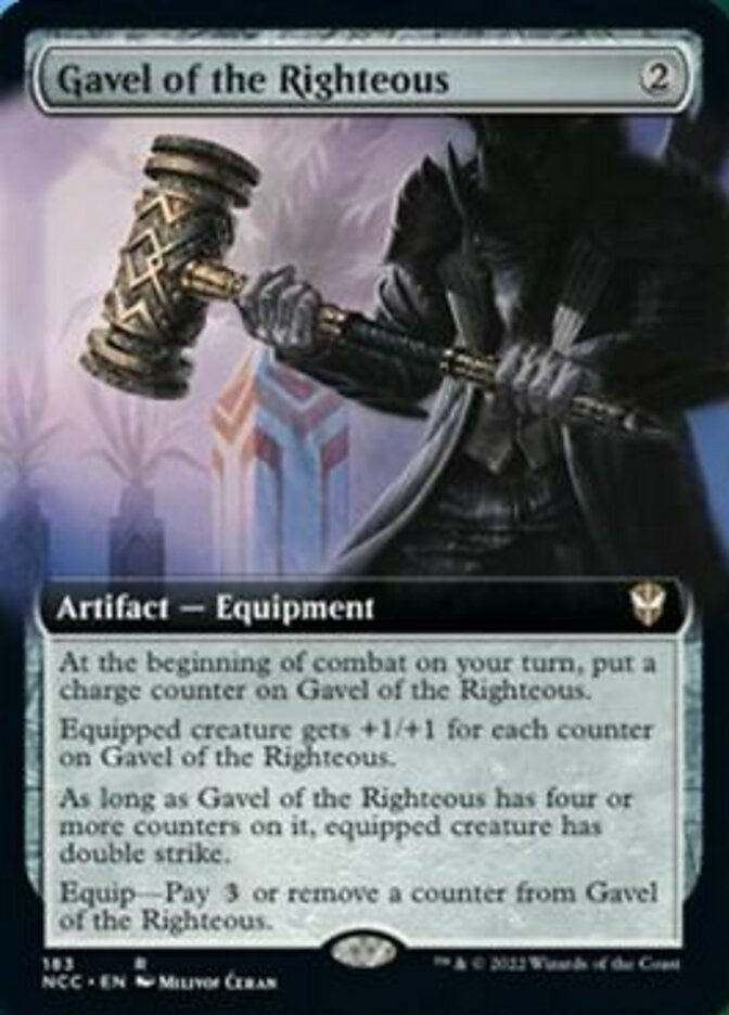 Gavel of the Righteous (Extended Art) [Streets of New Capenna Commander] | Webway Games