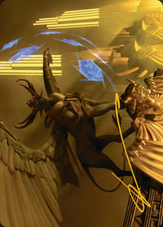 Raffine, Scheming Seer Art Card (Gold-Stamped Signature) [Streets of New Capenna Art Series] | Webway Games
