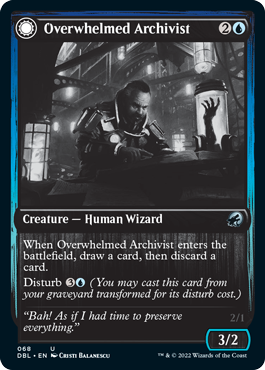 Overwhelmed Archivist // Archive Haunt [Innistrad: Double Feature] | Webway Games
