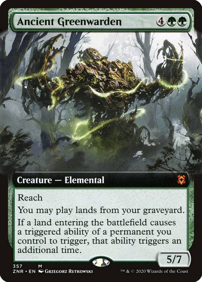 Ancient Greenwarden (Extended Art) [Zendikar Rising] | Webway Games