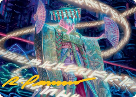 Satsuki, the Living Lore Art Card (Gold-Stamped Signature) [Kamigawa: Neon Dynasty Art Series] | Webway Games