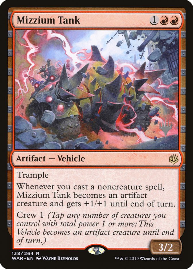 Mizzium Tank (Promo Pack) [War of the Spark Promos] | Webway Games