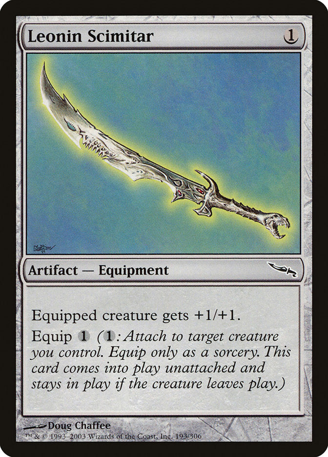 Leonin Scimitar [Mirrodin] | Webway Games