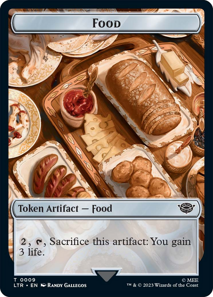 Food (09) // Human Soldier (01) Double-Sided Token [The Lord of the Rings: Tales of Middle-Earth Tokens] | Webway Games