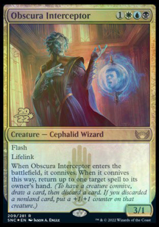 Obscura Interceptor [Streets of New Capenna Prerelease Promos] | Webway Games