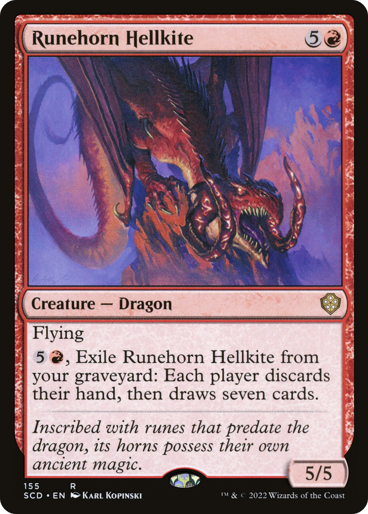 Runehorn Hellkite [Starter Commander Decks] | Webway Games