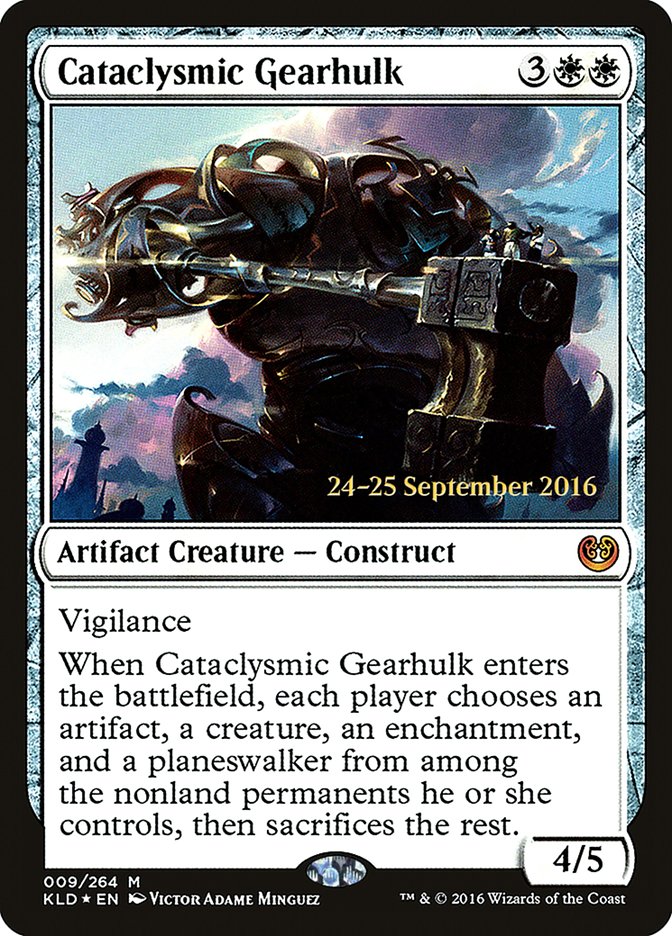 Cataclysmic Gearhulk  (Prerelease) [Kaladesh Prerelease Promos] | Webway Games