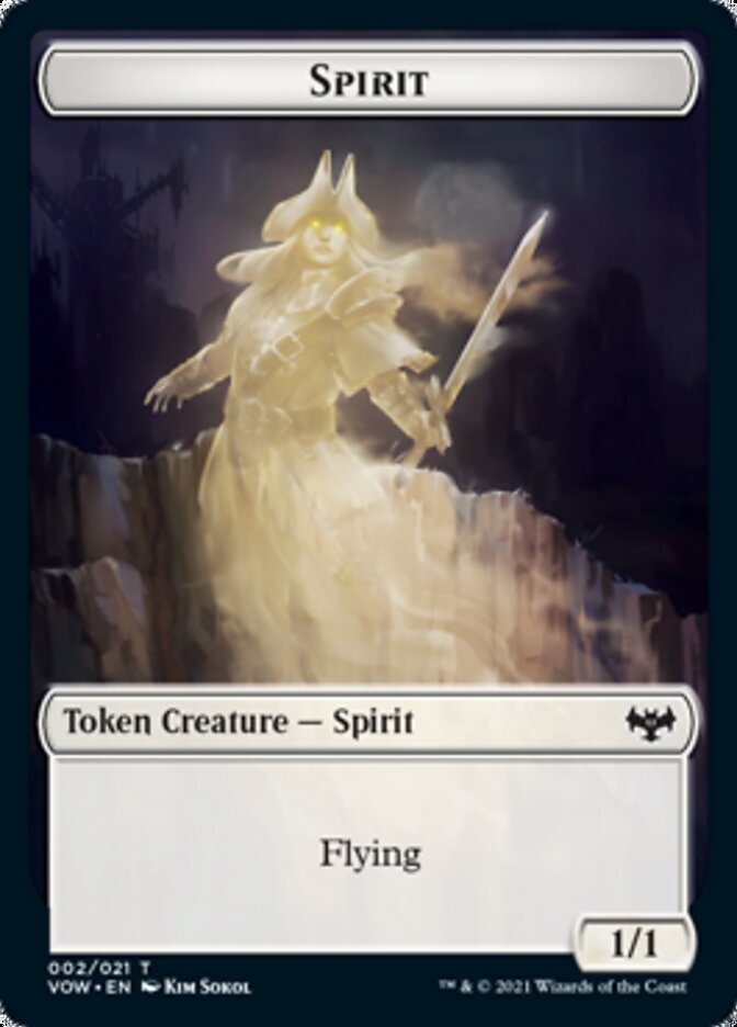 Spirit Token (002) [Innistrad: Crimson Vow Tokens] | Webway Games