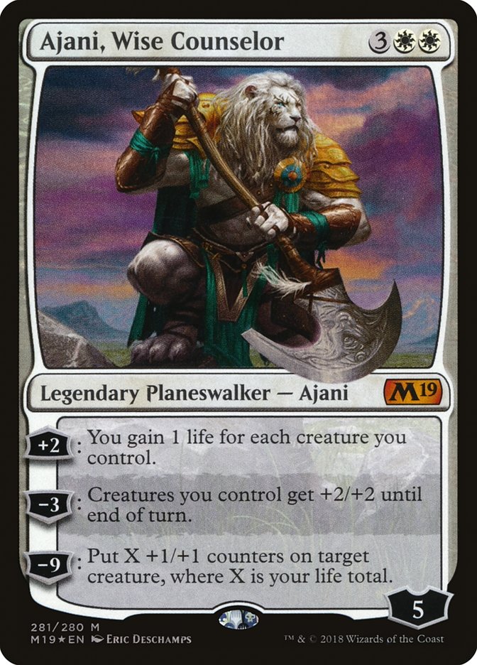 Ajani, Wise Counselor [Core Set 2019] | Webway Games