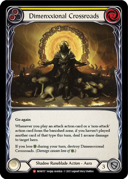 Dimenxxional Crossroads (Rainbow Foil) [MON157-RF] 1st Edition Rainbow Foil | Webway Games