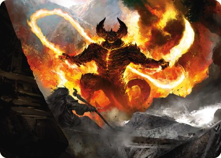 The Balrog, Flame of Udun Art Card [The Lord of the Rings: Tales of Middle-earth Art Series] | Webway Games