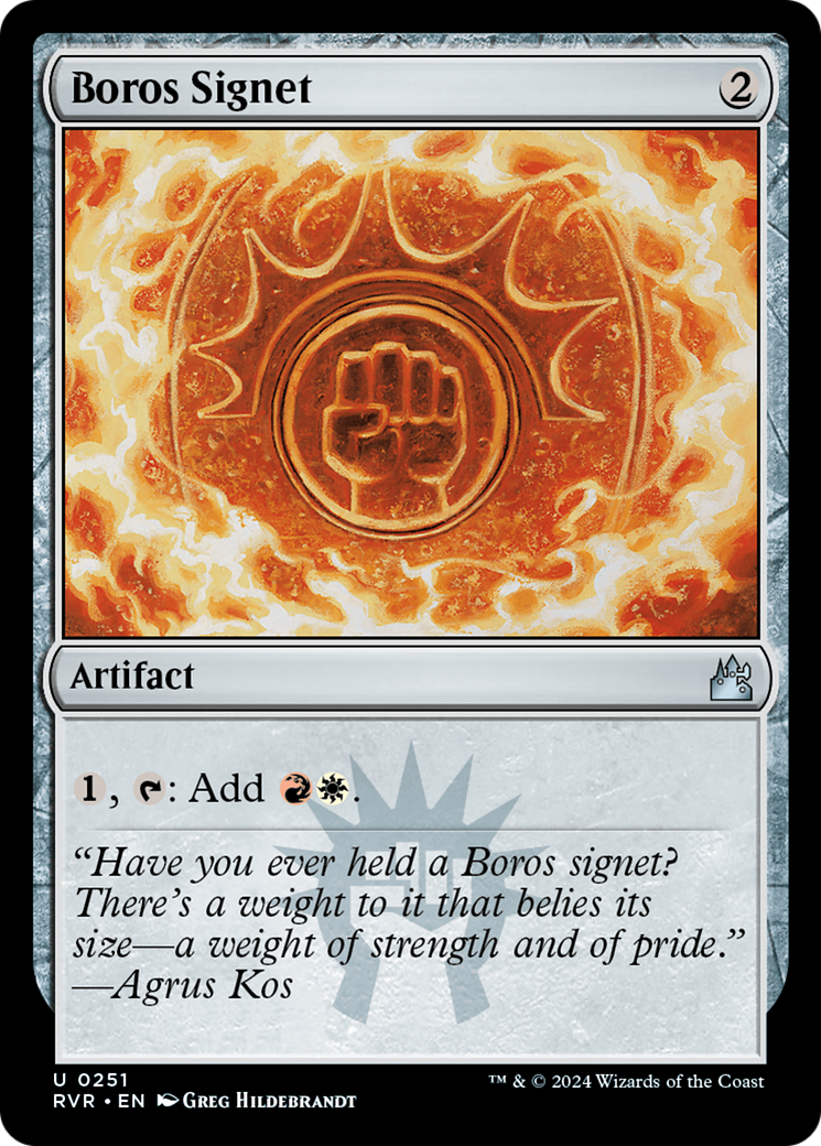 Boros Signet [Ravnica Remastered] | Webway Games