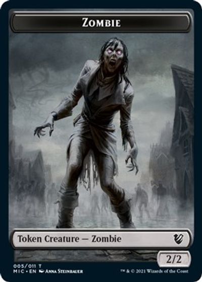 Zombie (005 MIC) // Zombie (005 MID) [Innistrad: Midnight Hunt Commander] | Webway Games