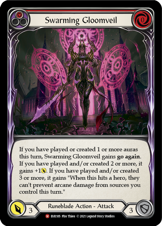 Swarming Gloomveil [EVR105] (Everfest)  1st Edition Rainbow Foil | Webway Games