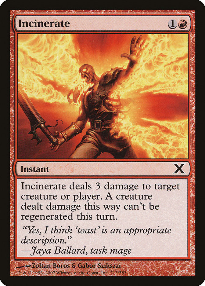 Incinerate [Tenth Edition] | Webway Games