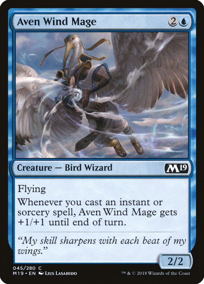 Aven Wind Mage [Core Set 2019] | Webway Games