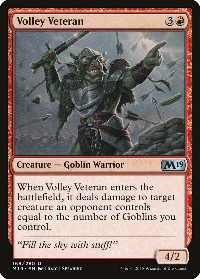 Volley Veteran [Core Set 2019] | Webway Games