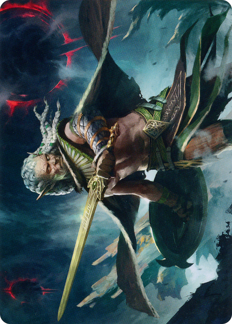 Serpent-Blade Assailant Art Card (40) [March of the Machine Art Series] | Webway Games