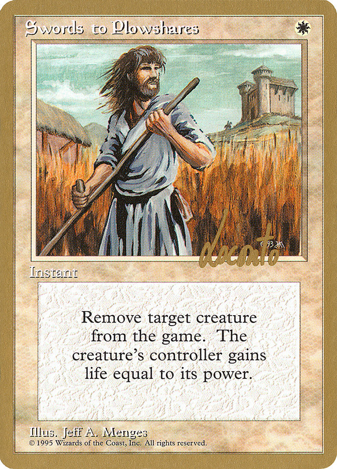 Swords to Plowshares (Michael Loconto) [Pro Tour Collector Set] | Webway Games
