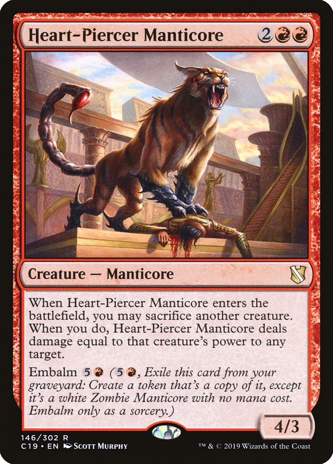 Heart-Piercer Manticore [Commander 2019] | Webway Games