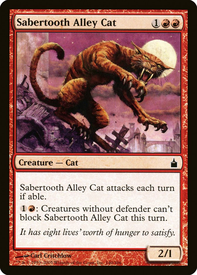 Sabertooth Alley Cat [Ravnica: City of Guilds] | Webway Games