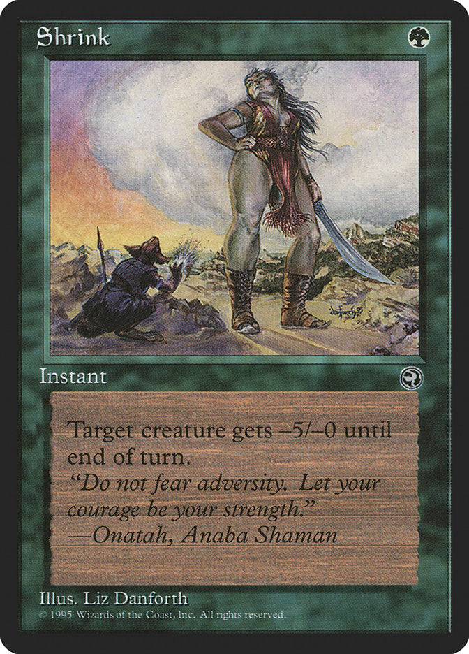 Shrink (Onatah Flavor Text) [Homelands] | Webway Games