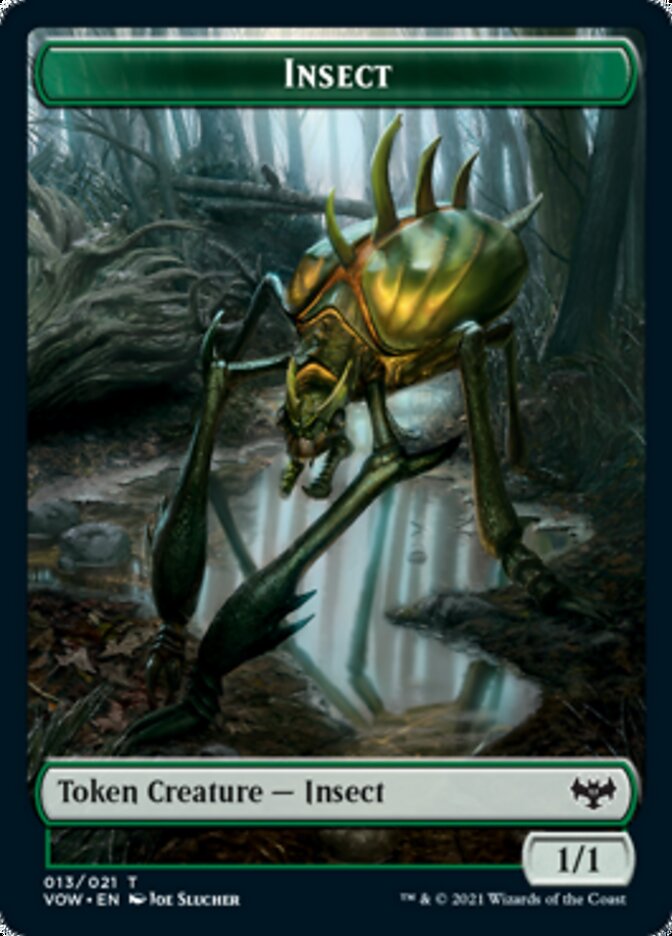 Insect // Human (010) Double-sided Token [Innistrad: Crimson Vow Tokens] | Webway Games
