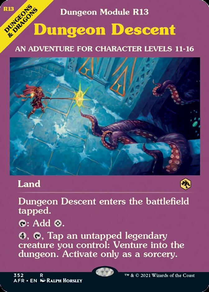 Dungeon Descent (Dungeon Module) [Dungeons & Dragons: Adventures in the Forgotten Realms] | Webway Games
