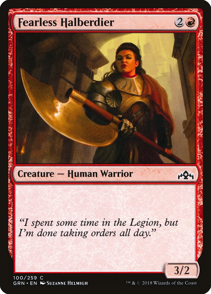 Fearless Halberdier [Guilds of Ravnica] | Webway Games