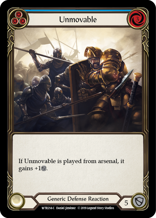 Unmovable (Blue) [WTR214-C] Alpha Print Normal | Webway Games