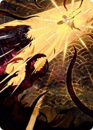 Defiant Strike Art Card [Strixhaven: School of Mages Art Series] | Webway Games
