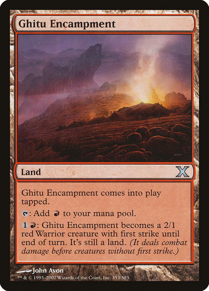 Ghitu Encampment [Tenth Edition] | Webway Games