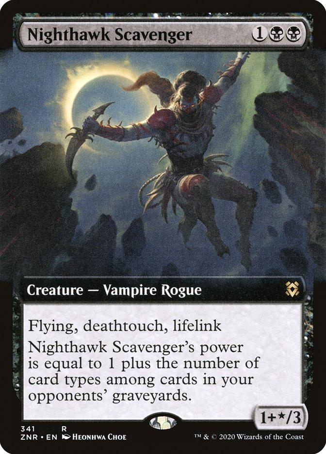 Nighthawk Scavenger (Extended Art) [Zendikar Rising] | Webway Games