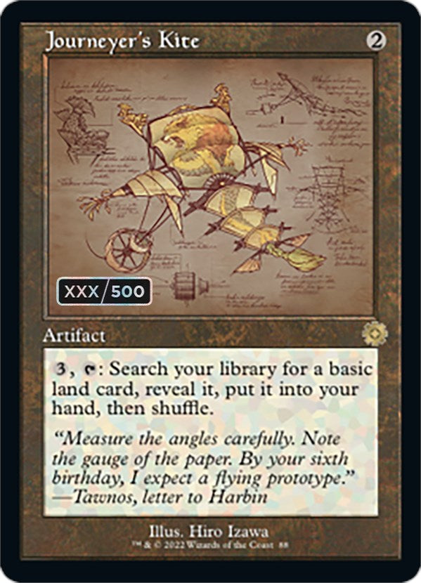 Journeyer's Kite (Retro Schematic) (Serial Numbered) [The Brothers' War Retro Artifacts] | Webway Games