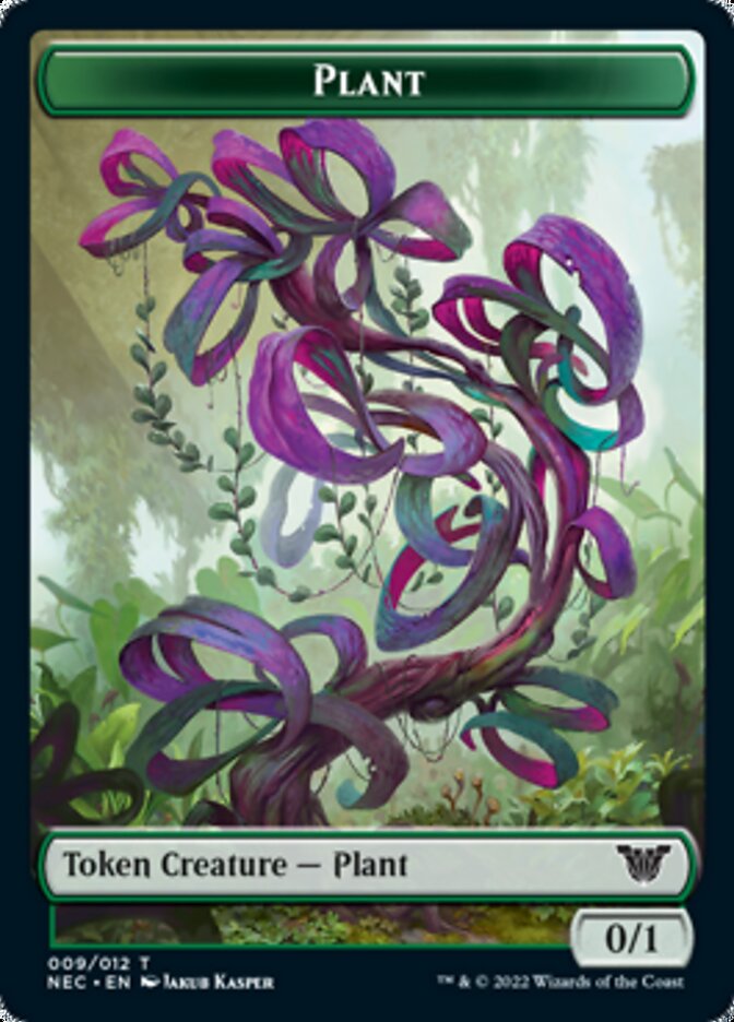 Plant // Treasure Double-sided Token [Kamigawa: Neon Dynasty Commander Tokens] | Webway Games