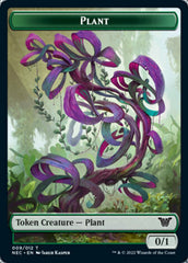 Plant // Treasure Double-sided Token [Kamigawa: Neon Dynasty Commander Tokens] | Webway Games