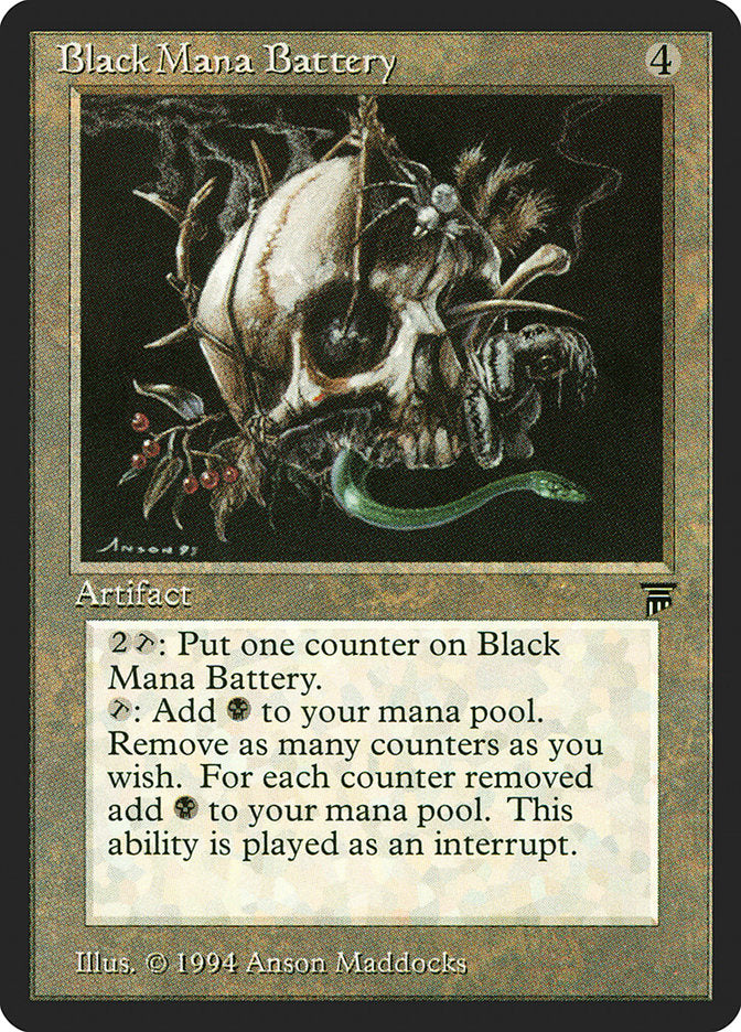 Black Mana Battery [Legends] | Webway Games